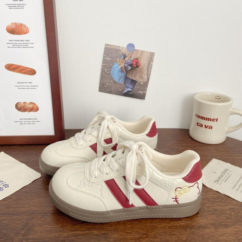 2025 New Women's German Trainers - Leather Student Sneakers with Breathable Design, Versatile Casual Shoes for Spring/Fall