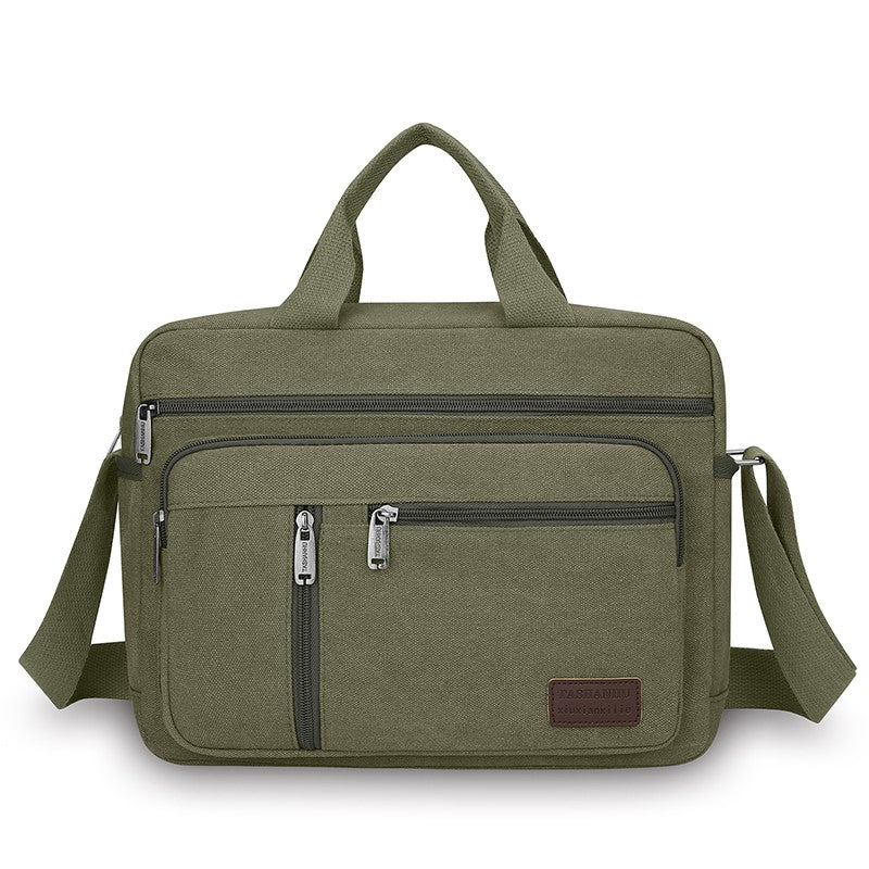 Fashionable Men's Shoulder Bag, Large Capacity Canvas Crossbody Bag, Casual Handbag, Suitable for Business, Daily Commuting, Etc