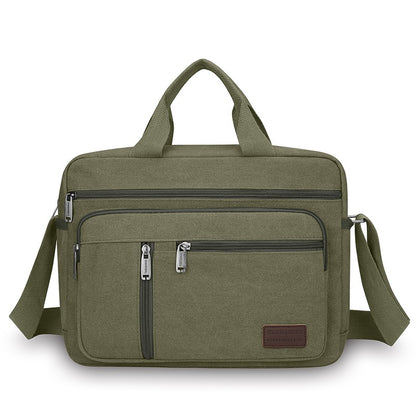 Fashionable Men's Shoulder Bag, Large Capacity Canvas Crossbody Bag, Casual Handbag, Suitable for Business, Daily Commuting, Etc