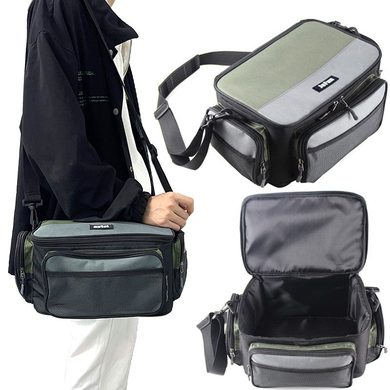 JSFUN Grande Capacidade Multifuncional Sacos de Pesca Oxford Bolsa de Pesca Caixa de Armazenamento de Ferramentas de Molinete de Pesca