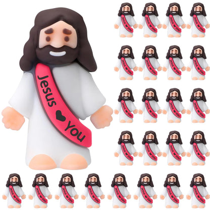 20-200PCS Little Jesus Figures Mini Jesus Figurines in Bulk Hide and Seek Religious Party Favor Sunday School Easter Egg Stuffer