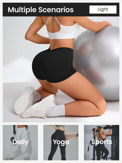 Workout Shorts for Women Seamless Scrunch Short Gym Yoga Running Sport Active Exercise Fitness Shorts
