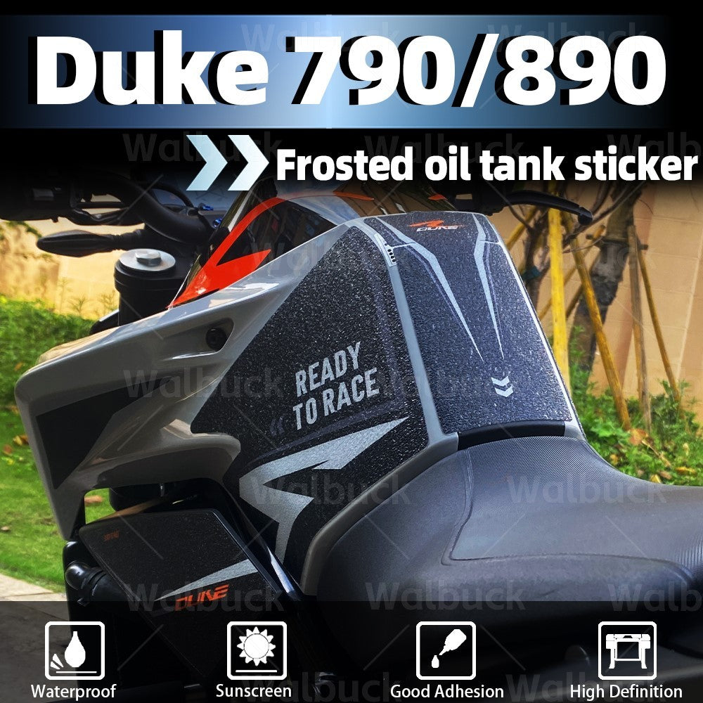 Adesivos para Tanque de Combustível de Moto, Tampa de Gás Fosca, Almofada Protetora, Acessórios, Decalques à Prova d'Água para r2r duke 890r/gp 790 DUKE 890