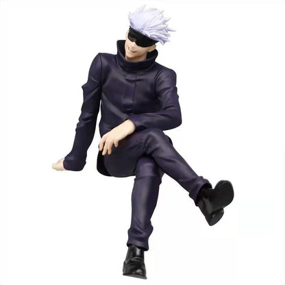 11cm Novo Gojo Satoru Anime Jujutsu Kaisen Boneco de Ação Itadori Yuji Sentado para Tampador de Macarrão Modelo de Brinquedos Bonecas Japonesas Hobbies
