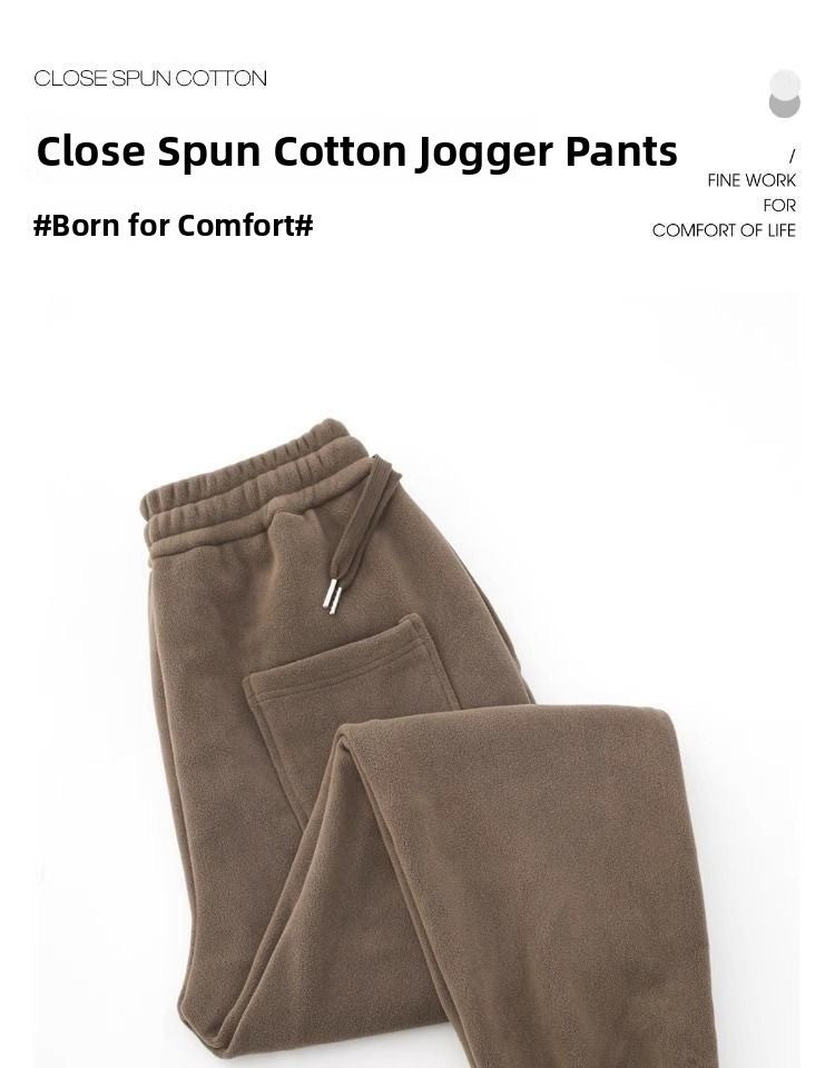 Calça Masculina Moletom Jogger Dupla Face, Mais Grossa, Folgada, Quente, Inverno, Estilo Jovem Casual, Cintura Elástica e Cor