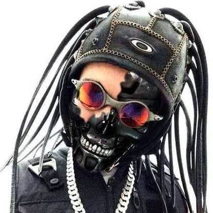 P-Jsmen Halloween Hat Party Costume Headgear Hip Hop Braids Wig Mask Adult Kids Men Boys Fashion Props Decoration