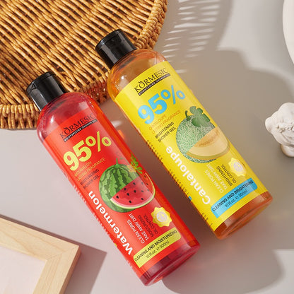 300ml Orgânico Infusão de Frutas Gel de Banho Loção Corporal Lavagem Embelezadora da Pele Banho Clareador Delicado Suave Creme de Cuidado