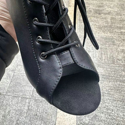 Novas Sandálias Femininas de Salto Alto Sexy Vazadas em Tela Tendência da Moda Verão Conforto Peep Toe Botas Stilettos Jazz Dance Tamanhos Grandes