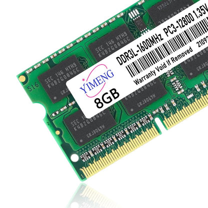DDR3 DDR3L 4GB 8GB Memória RAM para Notebook PC3 1.5V PC3L 1.35V 1333 1600 1866Mhz Sodimm Memórias RAM 8500 10600 12800 204Pinos Notebook