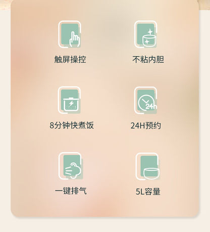 Royalstar Electric Pressure Cooker Household 5L Large Capacity Single and Double Bile Ball Kettle Multi-function Electric Cooker