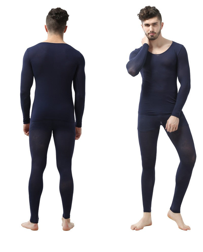 Winter 37 Degree Constant Temperature Thermal Underwear for Men Ultrathin Elastic Thermo Underwear Seamless Long Johns