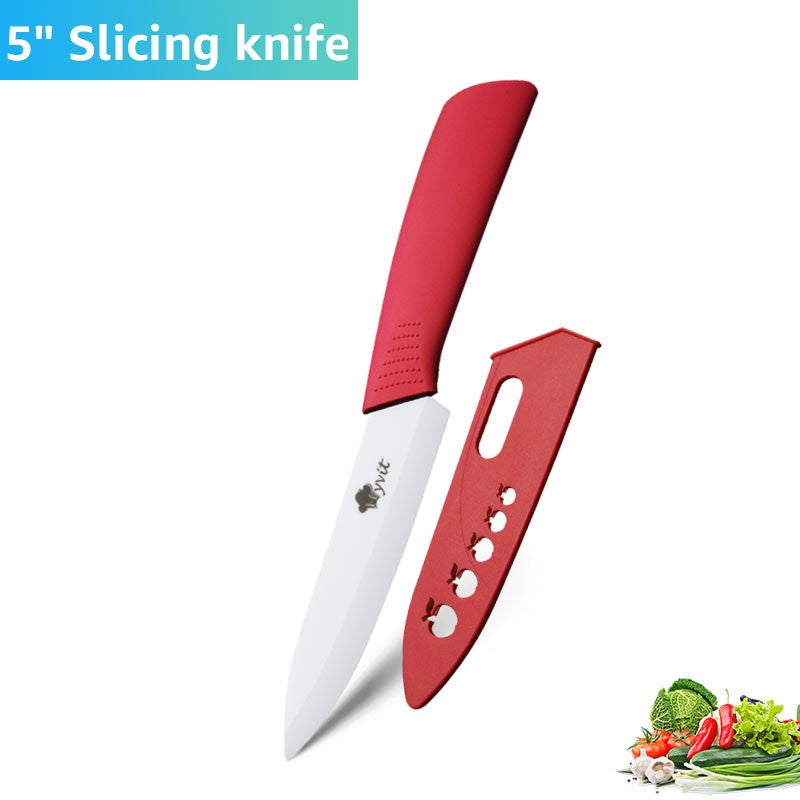 Conjunto de Facas de Cerâmica para Cozinha Profissional Faca de Cerâmica 3 4 5 6 Polegadas Faca de Descascar Frutas à Prova de Ferrugem para Fatiar Cortar Legumes