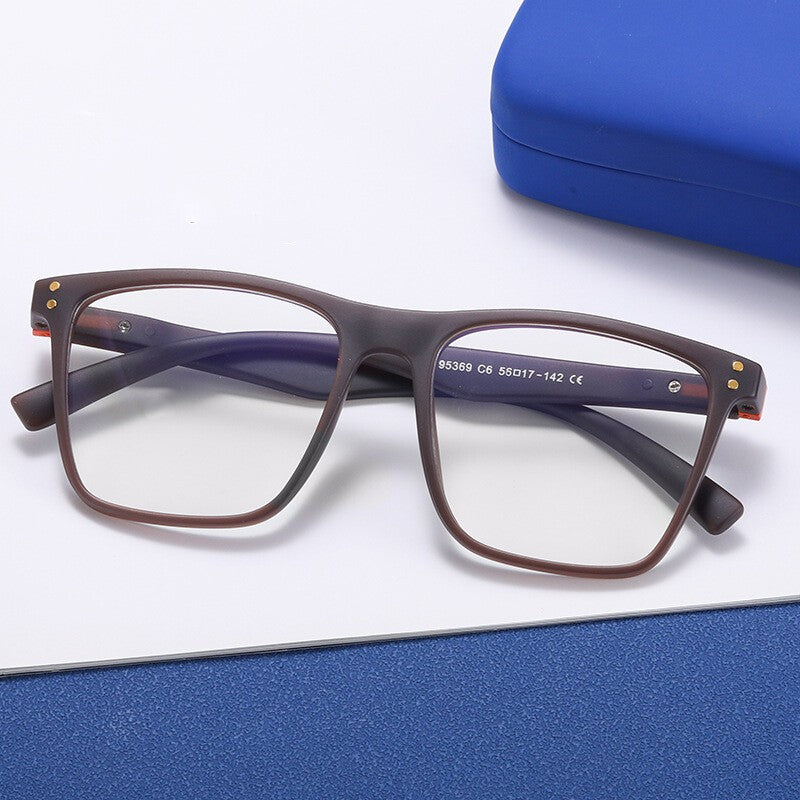 Reading Glasses For Men Women Anti-blue Light Square Eyewear Ultralight TR90 Fra