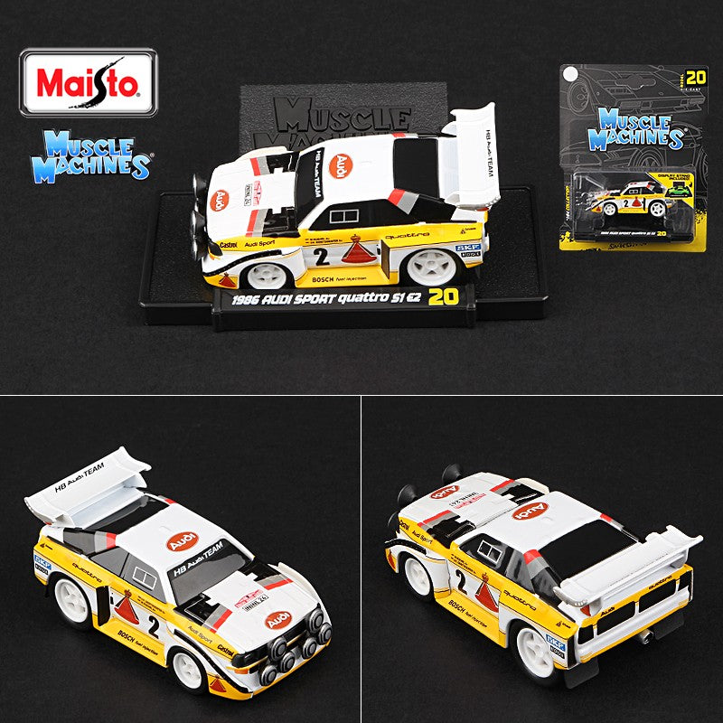 Conjunto de veículos Maisto 1:64 Ferrari Ford Chevrolet Shelby Buick Toyota Audi Nissan Muscle, série de modelos de carros em miniatura Die Cast