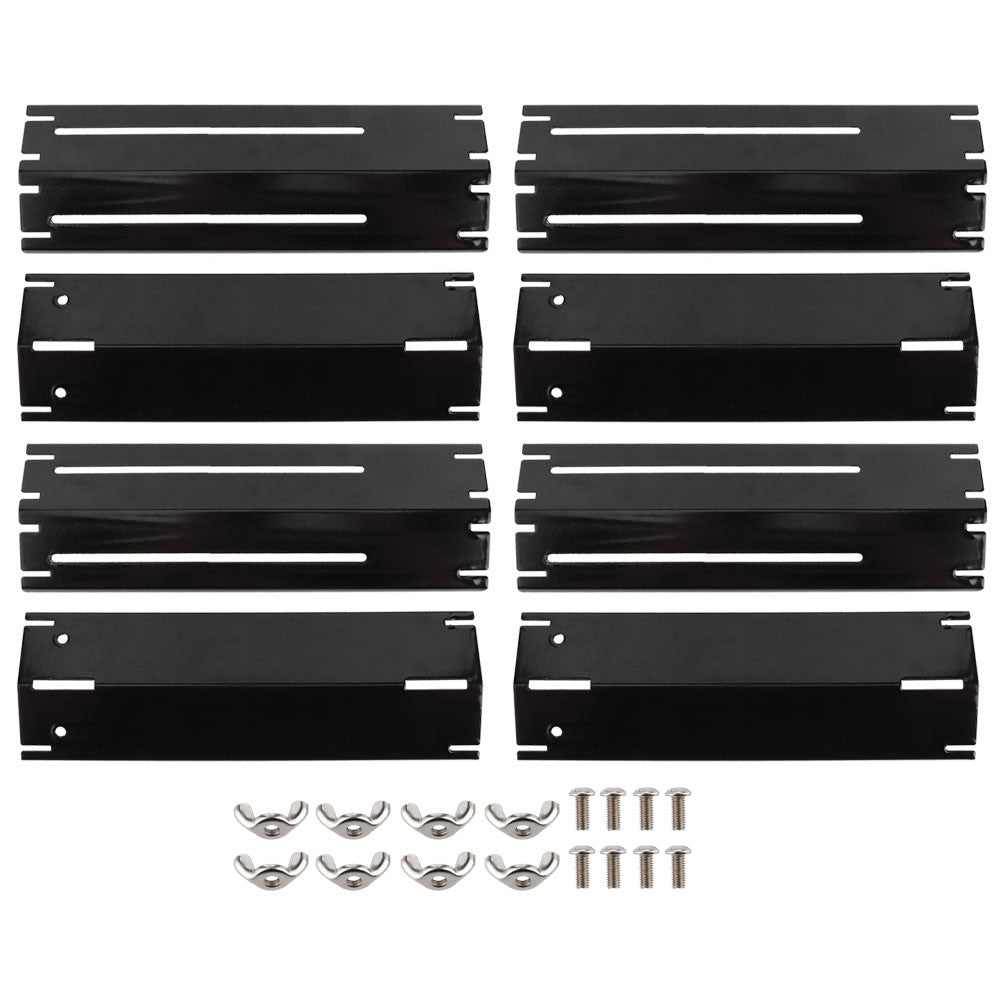 2/4 pares de placas de aquecimento ajustáveis para grelha, chapas de aquecimento para churrasqueira a gás, capa de queimador