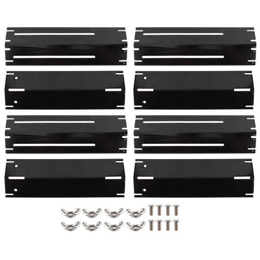 2/4 pares de placas de aquecimento ajustáveis para grelha, chapas de aquecimento para churrasqueira a gás, capa de queimador