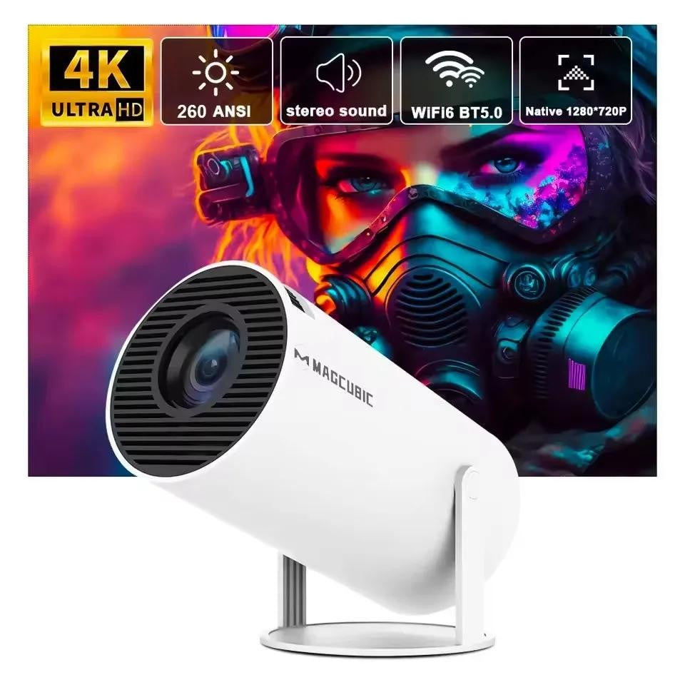 Projetor Magcubic 8K HD Android14 HY300 Pro Wifi6 290ANSI Allwinner H726 BT5.4 1080P 1280*720P Cinema Externo portátil