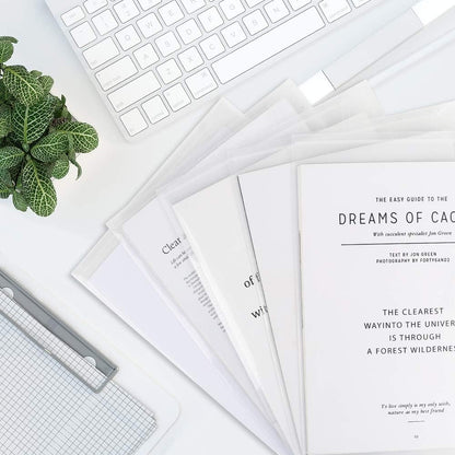 10 PCS Plastic Folders for Document, A4 Size Plastic Envelopes with Snap Closure, Clear File Folders Bags for School Office