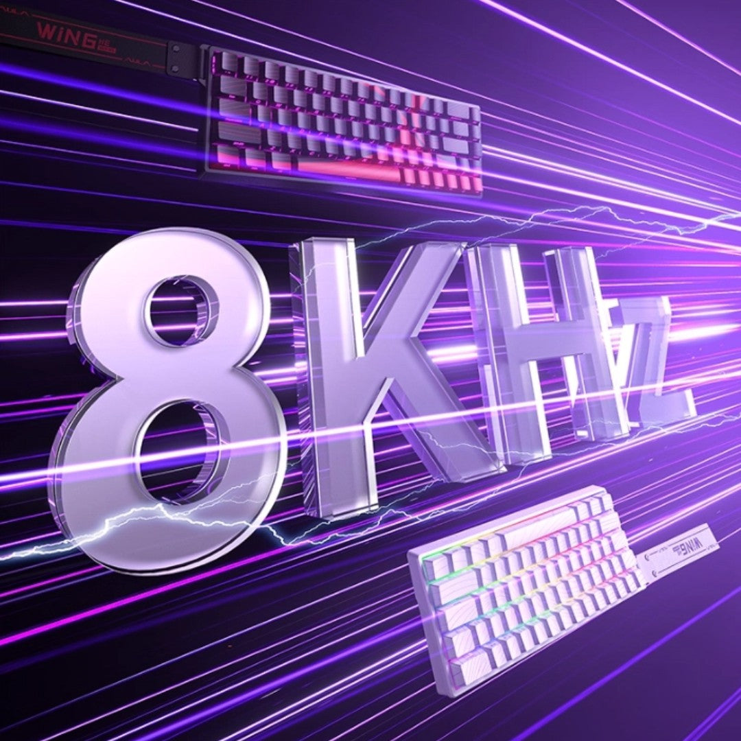 Teclado Gamer AULA WIN60/68HE Magnetic Switch 8000Hz Teclado Mecânico Customizável E-sport de Baixa Latência para FPS