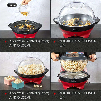 electric stirring plate Popcorn Maker Machine Nonstick Quick Heat Technology cool touch plate stirring handles??? ????? ??????
