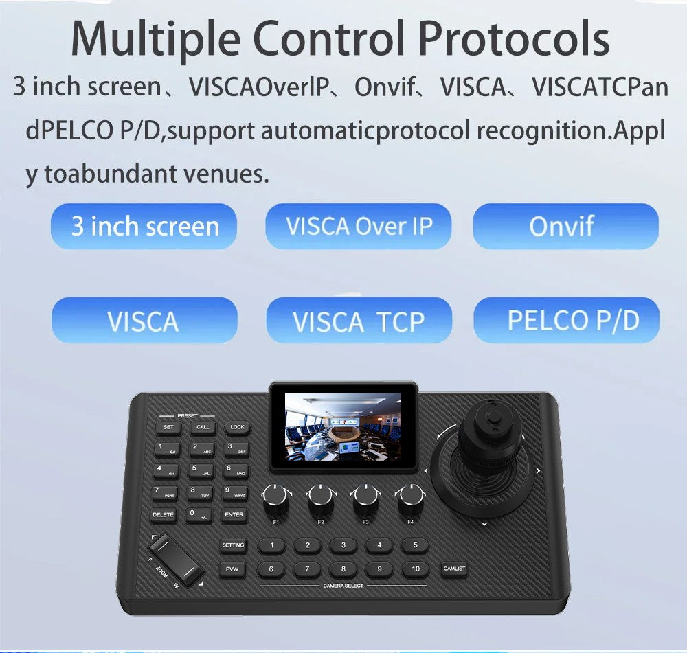 4K NDI  PTZ Camera 1-10pcs 20X Zoom Video Conference Camera for Church Business Meeting Optional 1 controller keyboard kit