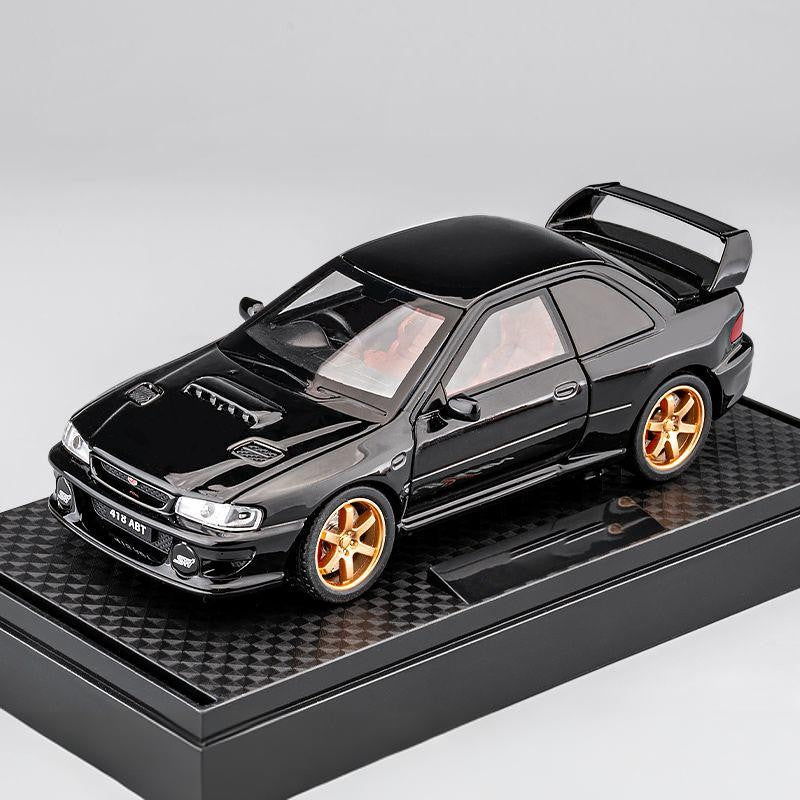 JDM 1/32 Subaru Impreza WRX STI Rally Supercar Diecast Model Alloy Metal Car Children's Toy Car Miniature Mini GT Holiday Gifts