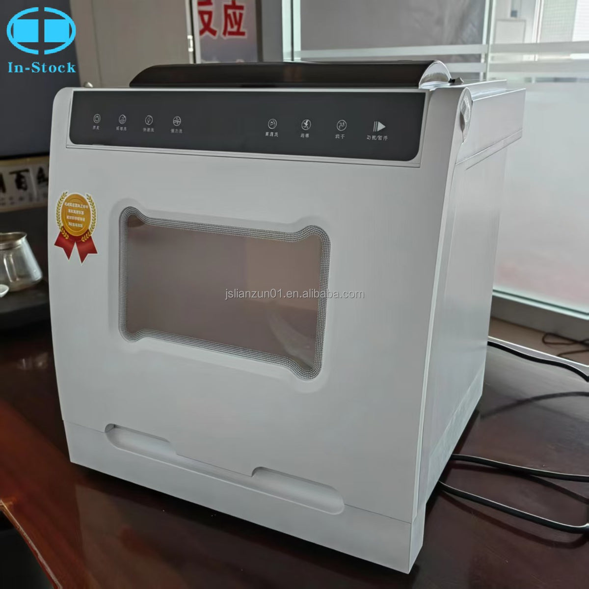 Portable Dishwasher Machine 5 Sets Tableware Desktop Dish Washer for Home Kitchen Appliances Compact Countertop Cleaner with