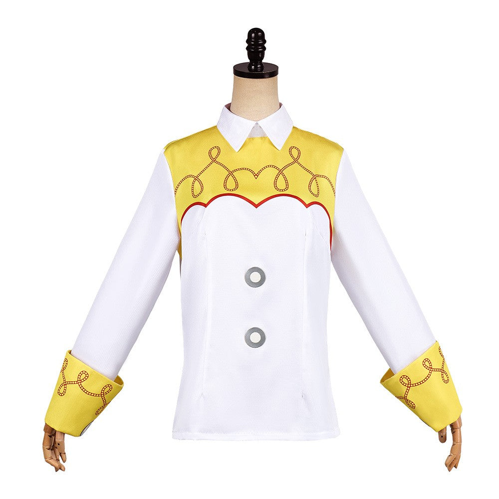 Toy Story Jessie cosplay costume, Halloween role-play Woody and Jessie cosplay top, amusement park outfit