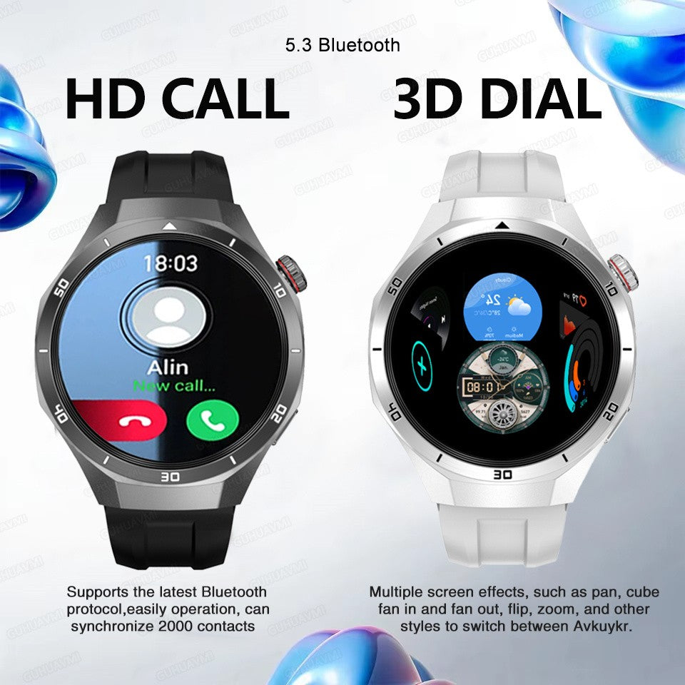 GT5 Pro Smart Watch Global Version 32GB Memory GPS navigation NFC Music Video play Call Titanium alloy Waterproof Smartwatch 5