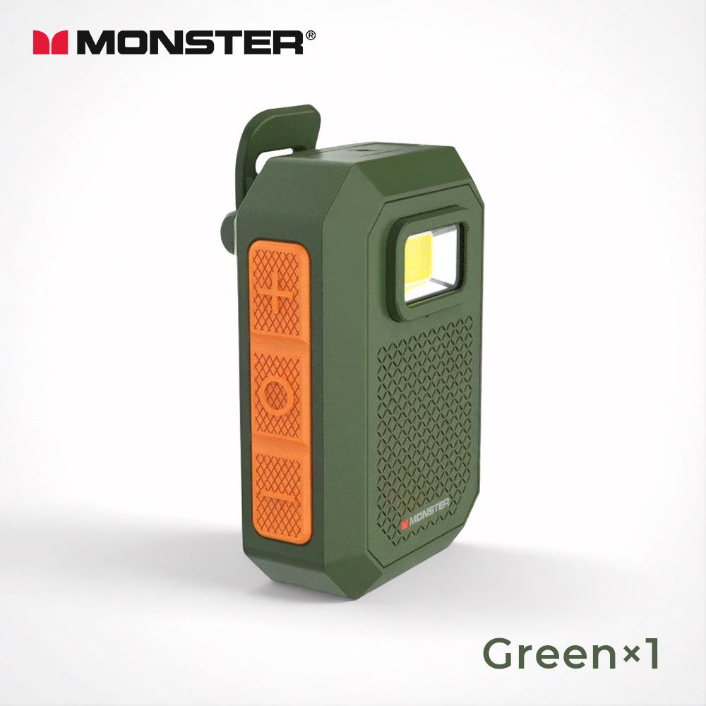 Monster X901 TWS Stereo Bluetooth Speaker Wearable Magnetic Clip-on Portable Bluetooth Sound Box IPX67 Waterproof Subwoofer