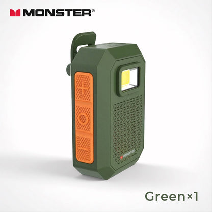 Monster X901 TWS Stereo Bluetooth Speaker Wearable Magnetic Clip-on Portable Bluetooth Sound Box IPX67 Waterproof Subwoofer