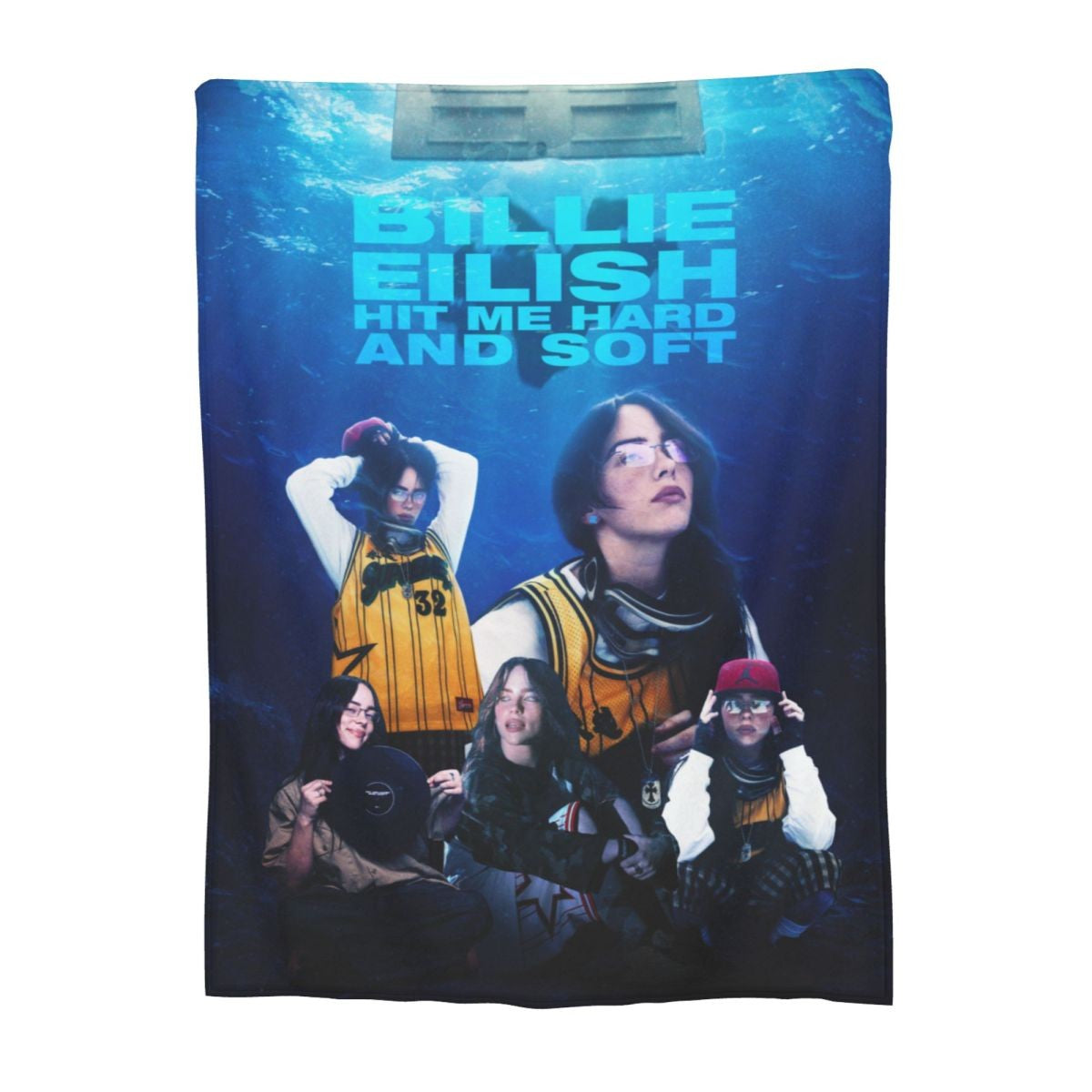 Manta de Lã Hit Me Hard And Soft Merch Billie Macia e Aconchegante para Carro e Quilt