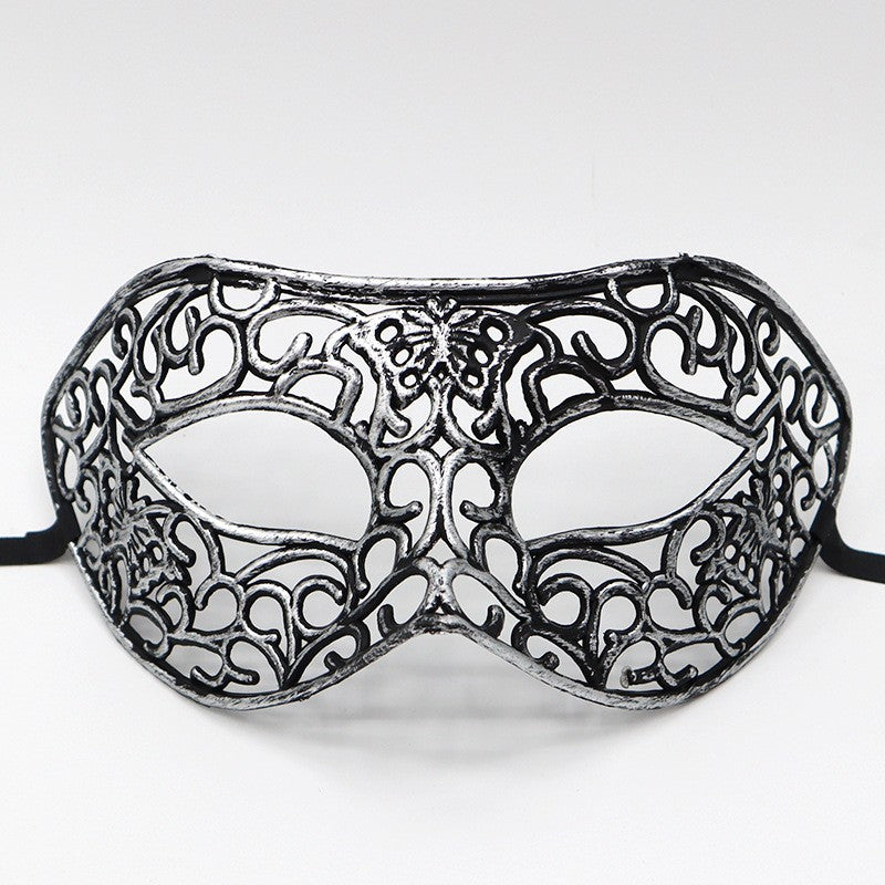 1pc Amazing Mask Antique Gold and Silver Jazz Flat Head Mask Ball Party Gathering Men and Women Cosplay Half Mask Decoration