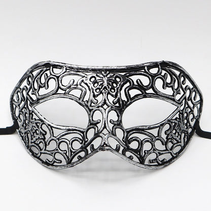 1pc Amazing Mask Antique Gold and Silver Jazz Flat Head Mask Ball Party Gathering Men and Women Cosplay Half Mask Decoration