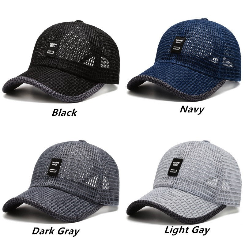 Men Women Outdoor Summer Full Mesh Net Cool Breathable Quick Drying  Sunhat Baseball Cap Anti-UV Tennis Golf Sport Trucker Hats