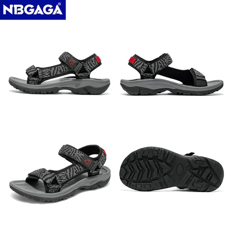 Classic Men's Hiking Sport Sandals Lightweight Leisure Beach Shoes Summer Open-Toe Breathable Travel Walking Sandials