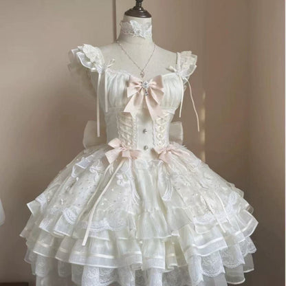 Gothic Y2k Sling Dress Women Harajuku Retro Tulle Ruffles Trim Christmas Party Outfit Grunge Aesthetic Sleeveless Elegant Wear
