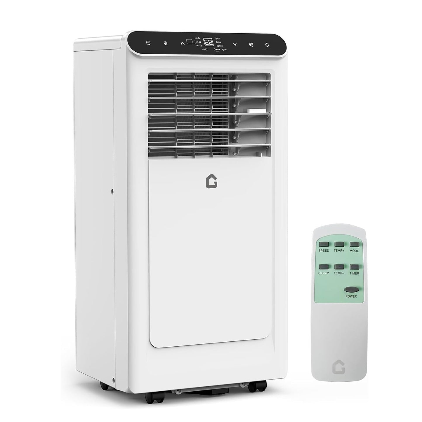 Ar Condicionado Portátil de 8.000/10.000 BTU, 3 em 1 Sem Duto, Unidade AC Portátil com Ventilador de Oscilação Automática e Kit para Janelas Incluído