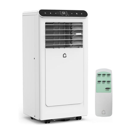 Ar Condicionado Portátil de 8.000/10.000 BTU, 3 em 1 Sem Duto, Unidade AC Portátil com Ventilador de Oscilação Automática e Kit para Janelas Incluído
