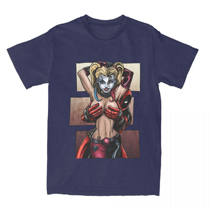 Men Women's T-Shirts Deadpool Is No Joke Funny Pure Cotton Tee Shirt Short Sleeve T Shirts Crew Neck Clothes Gift Idea