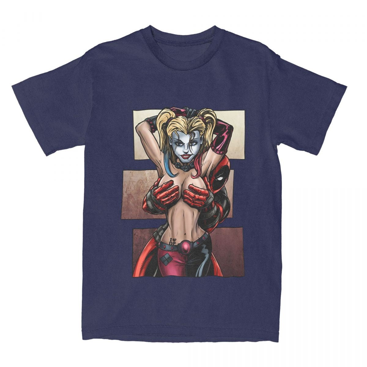 Men Women's T-Shirts Deadpool Is No Joke Funny Pure Cotton Tee Shirt Short Sleeve T Shirts Crew Neck Clothes Gift Idea