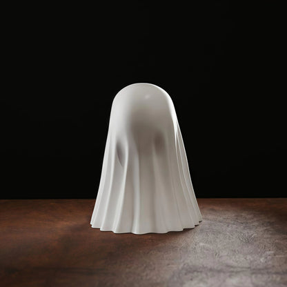 Cute Middle Finger Ghost Statue, Small Halloween Decor for Home, Centerpiece for Coffee Table, Adorable Horror Figure
