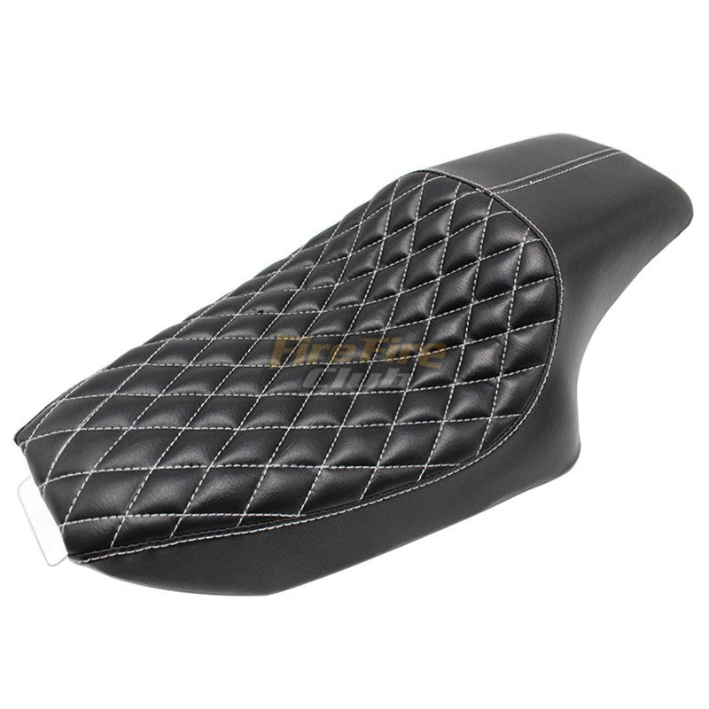Banco de Couro PU para Motocicleta, Assento Dianteiro e Traseiro para Piloto e Passageiro Harley Sportster XL iron 883 1200 48 Forty-eight 2004-2016