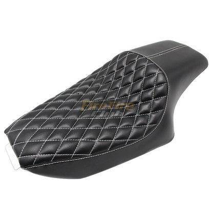 Banco de Couro PU para Motocicleta, Assento Dianteiro e Traseiro para Piloto e Passageiro Harley Sportster XL iron 883 1200 48 Forty-eight 2004-2016