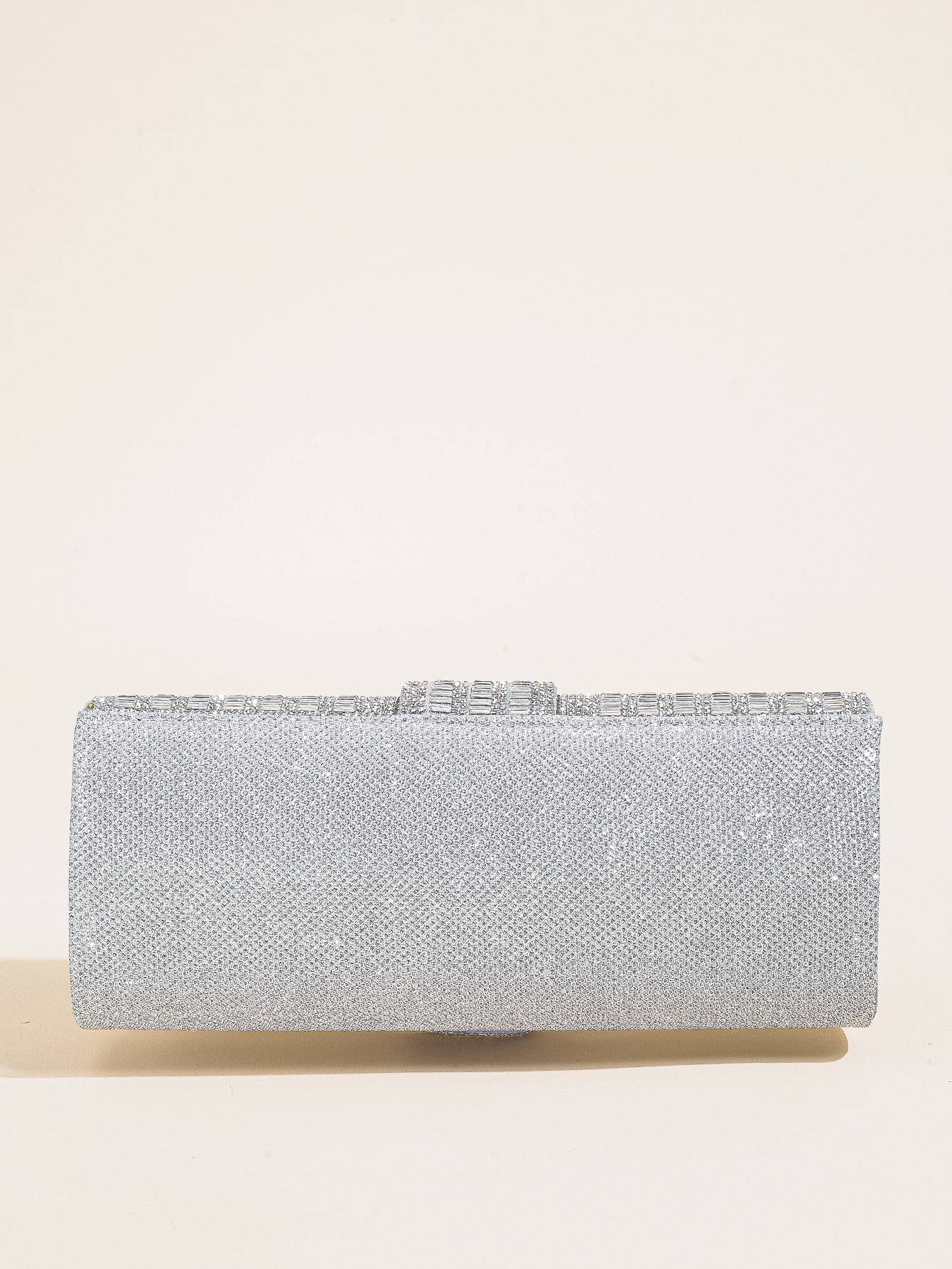 Luxury Glitter Evening Handbag, Rhinestone Evening Bag, Elegant Shiny Banquet Purse