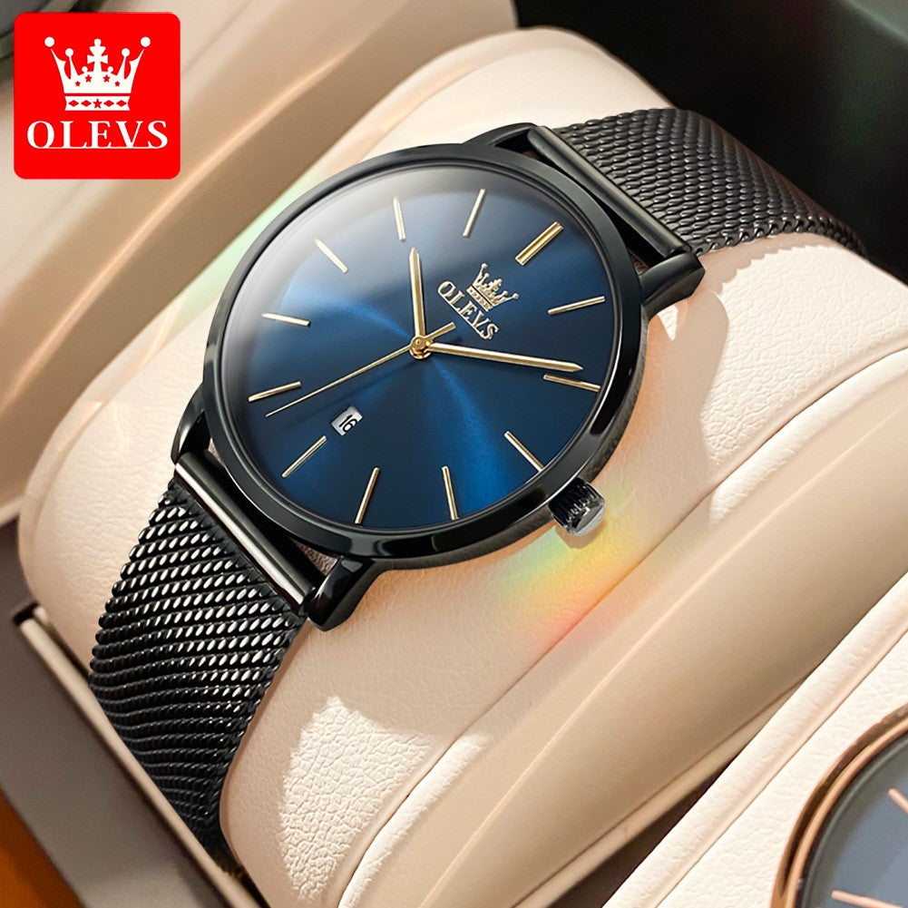 OLEVS 5869 Women Watch Fashion Simple Ultra Thin 6.5mm Quartz Women's Watch Top Brand Calendar Waterproof Women Luxury Watch