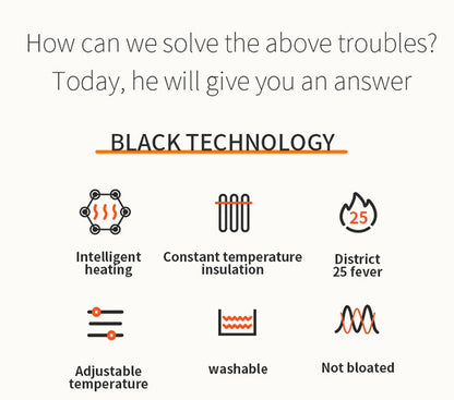 Intelligent Electric Heated Jacket Men Winter Warm Parka 3 Modes Adjustable Anti-Cold Ski Outdoor Camping Hiking Thermal Coat