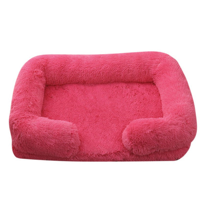 Ninho de Animais de Estimação Circular Longo de Pelúcia de Inverno, Cama para Cachorro, Cama para Gato, Almofada Macia para Animais de Estimação, Suprimentos para Animais de Estimação
