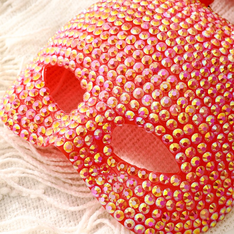 Full Diamond Animal Party Makeup Ball Shining Rabbit Mask for women Drama Performance Animal Costume Shooting Props, Halloween