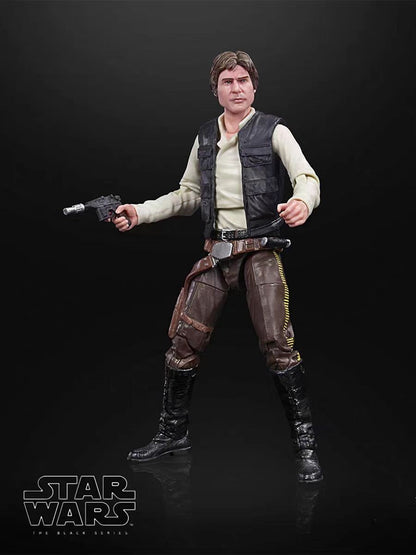 Original Hasbro Star Wars The Black Series Han Solo (Endor) Anime Figure Toys Collection Model